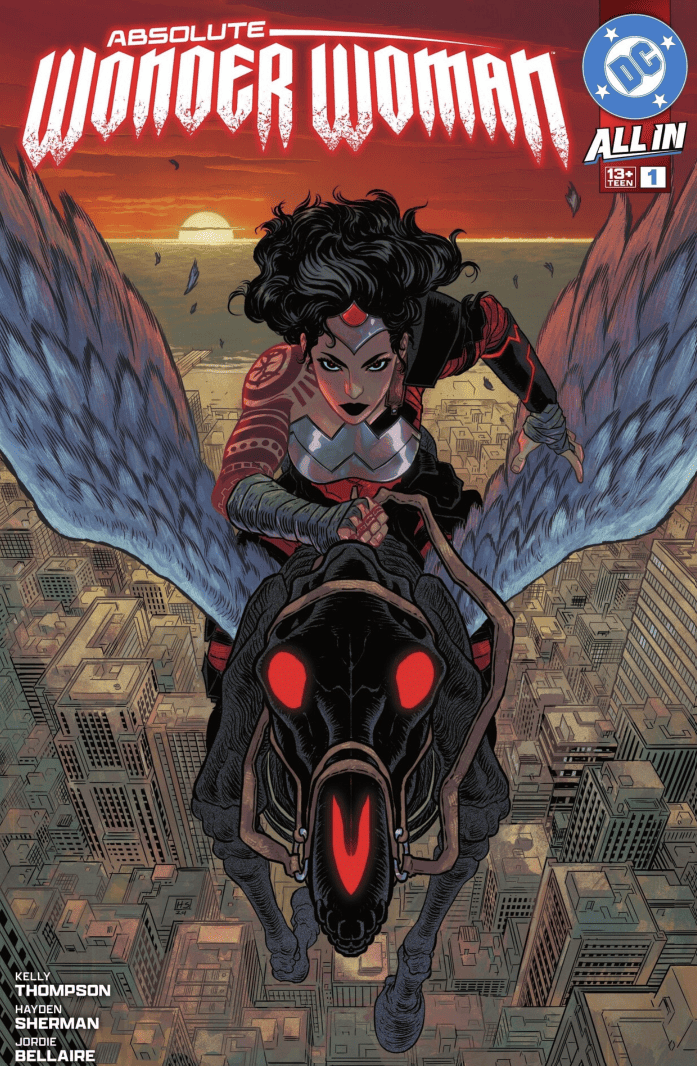 Absolute Wonder Woman Cover. Wonder Woman and Pegasus