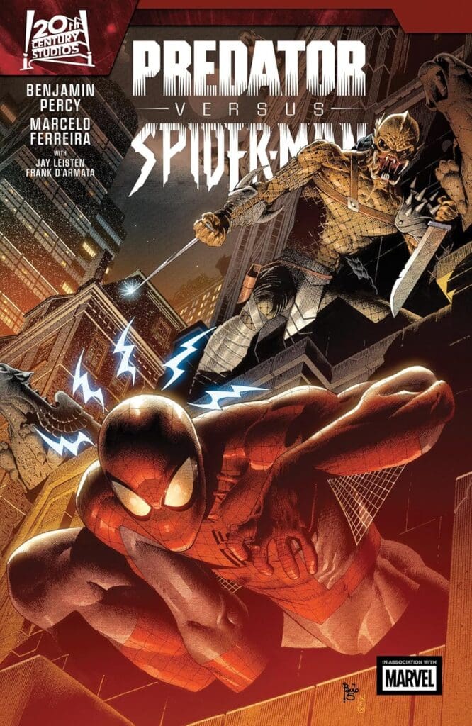 Predator vs. Spider-Man comic cover showing the fight between heroes and monsters