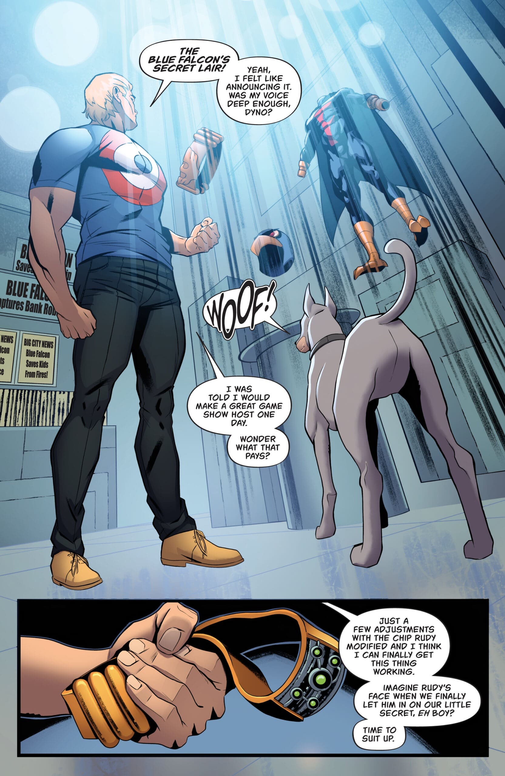 ‘The Blue Falcon and Dynomutt’ #1 Flies, But Not Without a Price