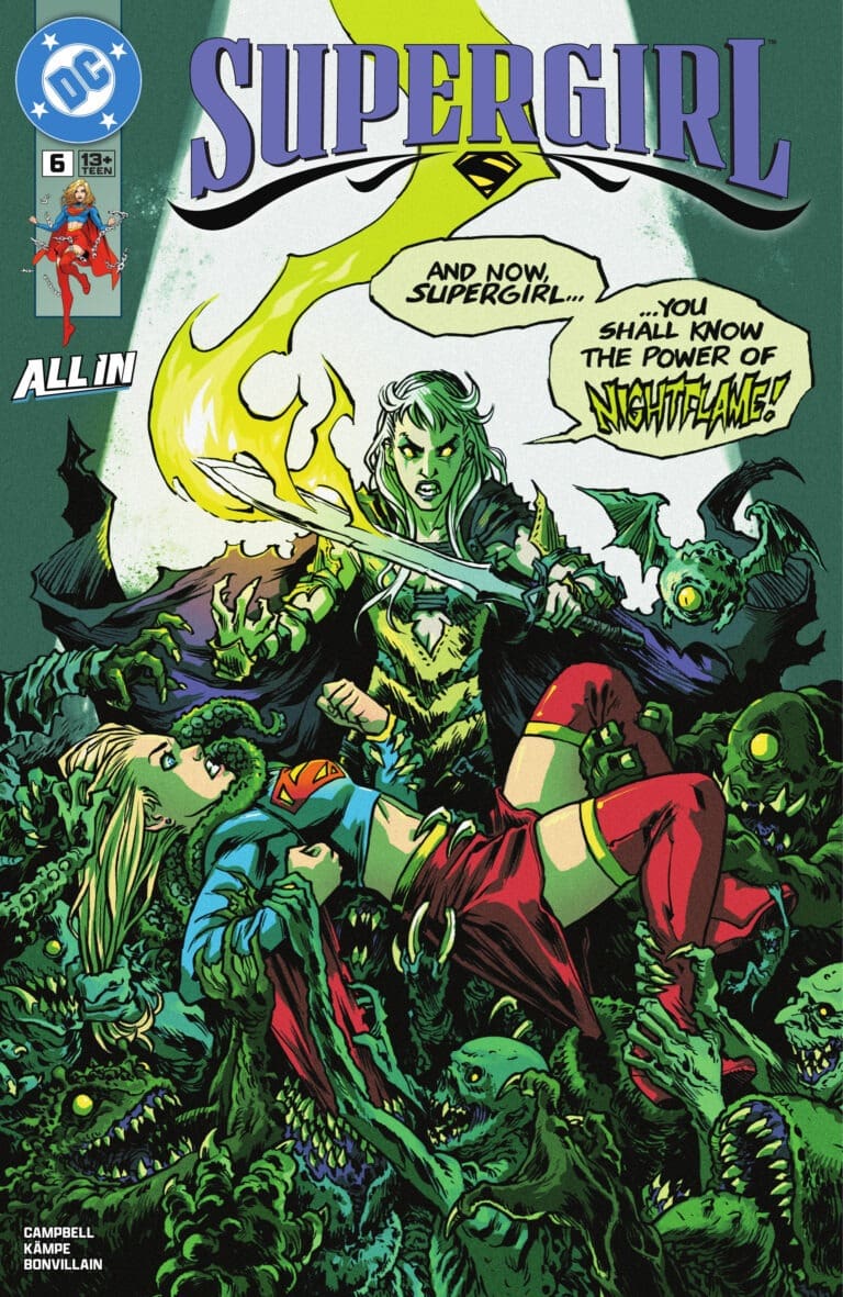 Supergirl #6 features Supergirl overwhelmed by dark forces