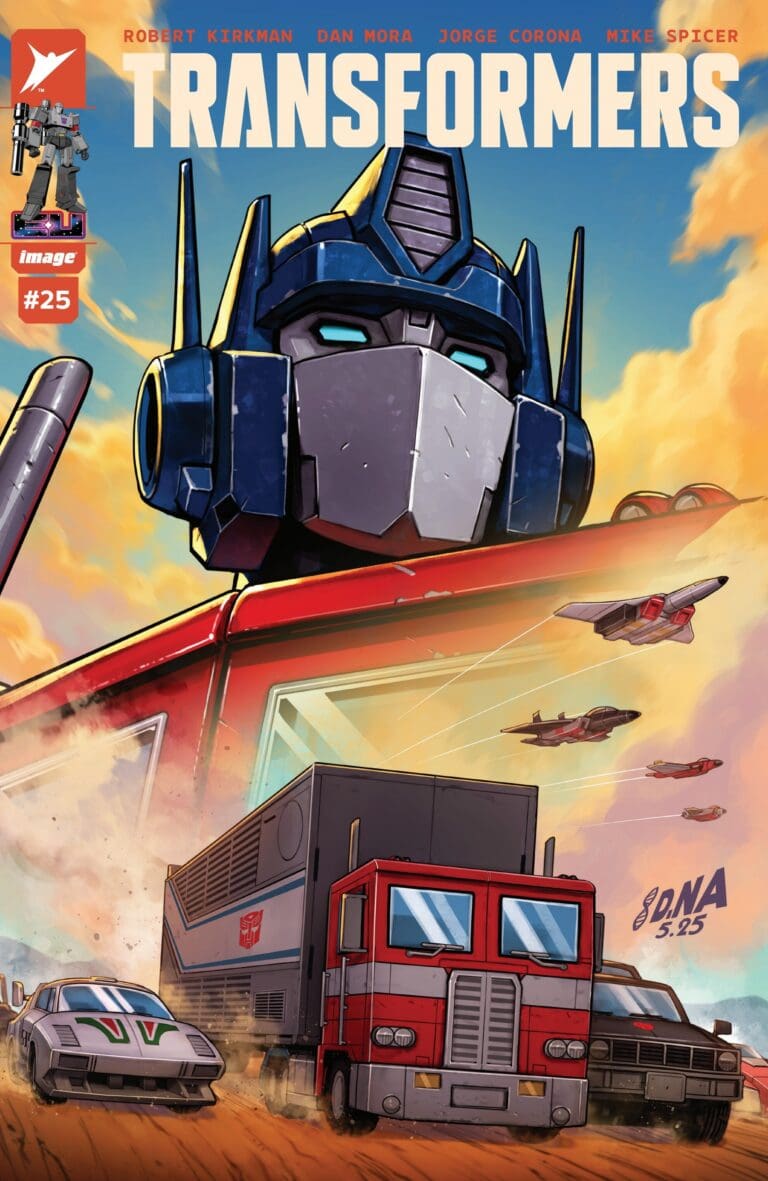 Optimus Prime leads Autobots into battle in Transformers #25