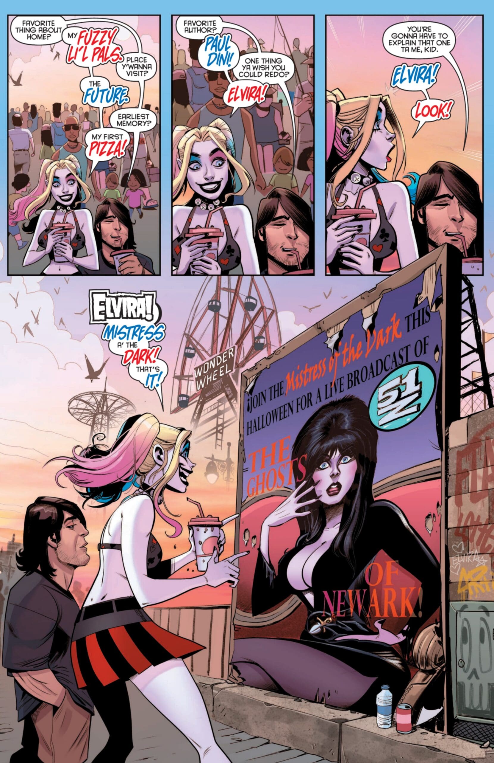 ‘Harley Quinn X Elvira’ #1 is a Bombastic, Bazooka-Fueled Bash