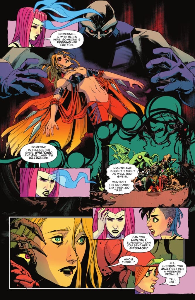 Supergirl lies unconscious while evil forces gather in Review: Supergirl #6