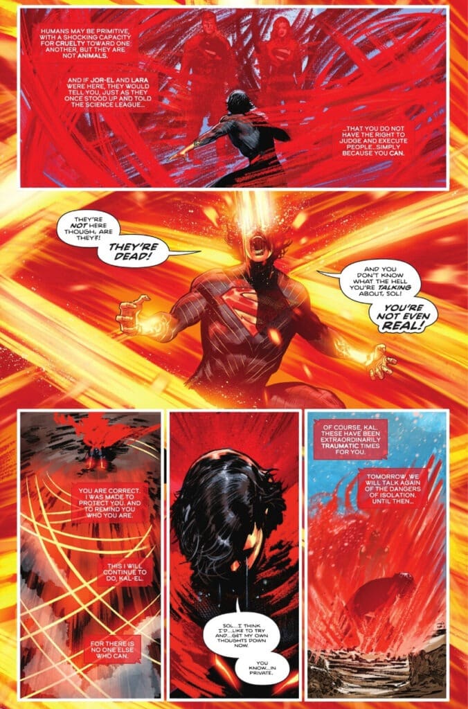 Superman unleashes red energy and rage in Absolute Superman #12