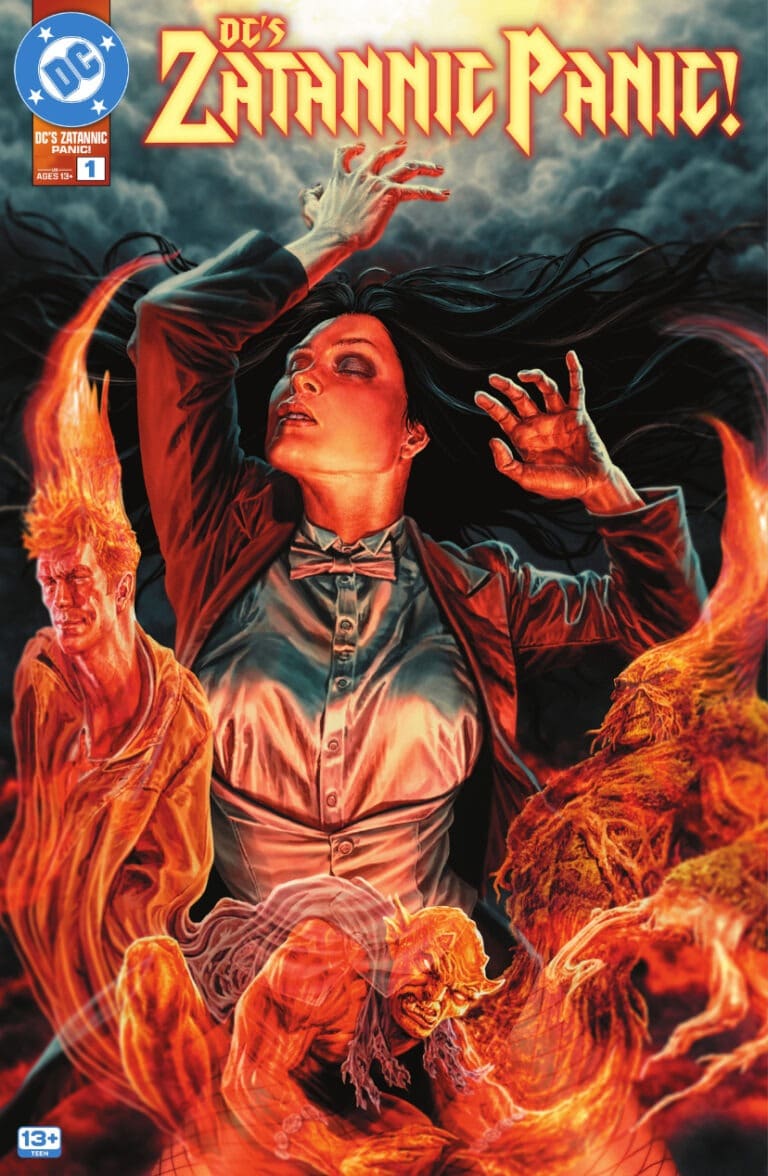 Demonic energy in the haunting cover of DC’s Zatannic Panic #1