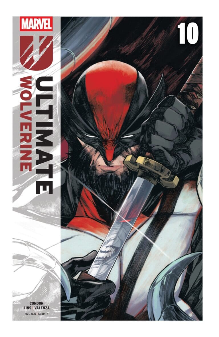 Ultimate Wolverine #10 cover with Wolverine and sword