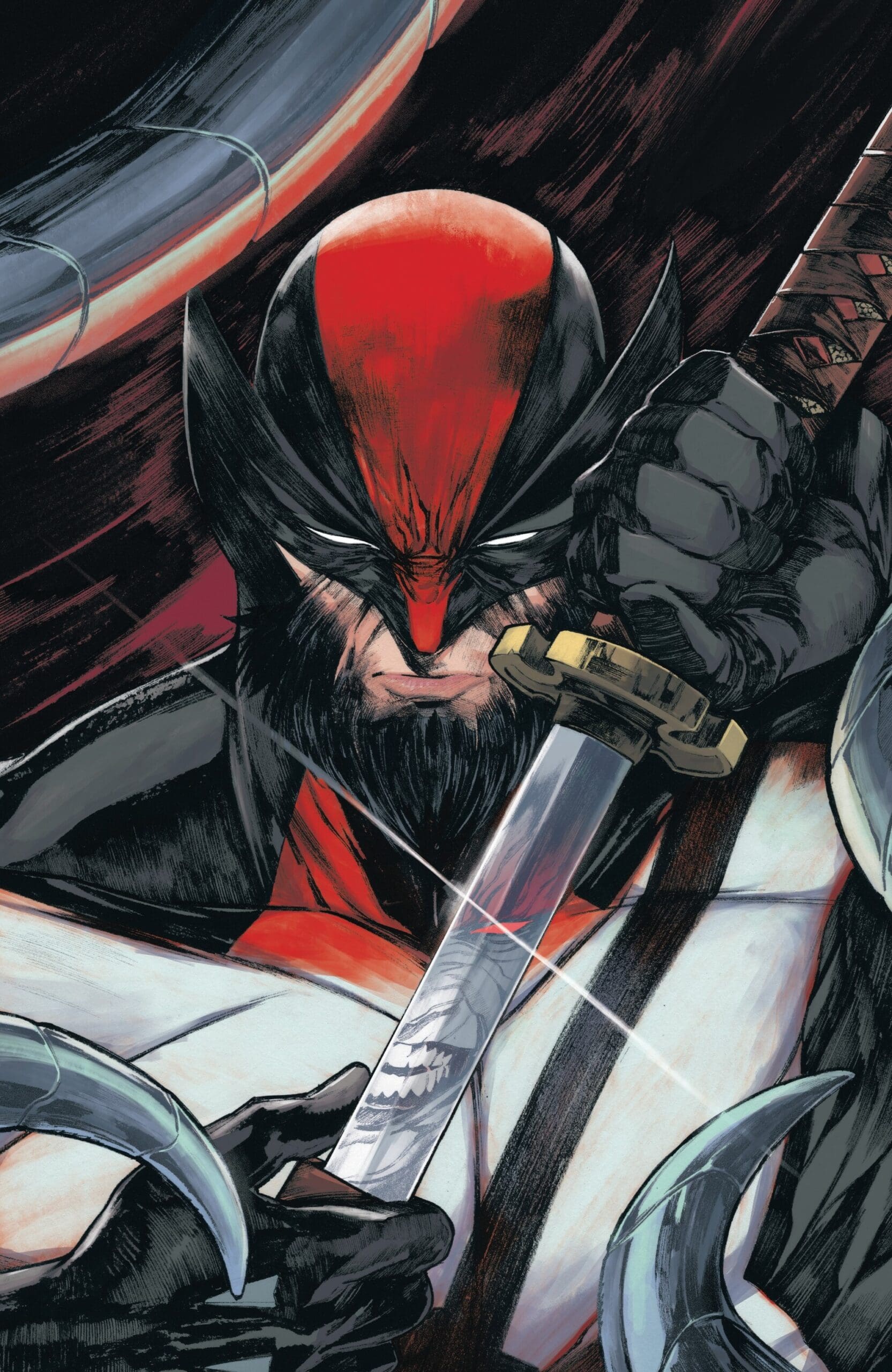 Ultimate Wolverine holding sword ready for battle