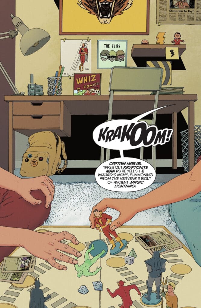 Room scene with kids playing and a big KRAKOOM effect