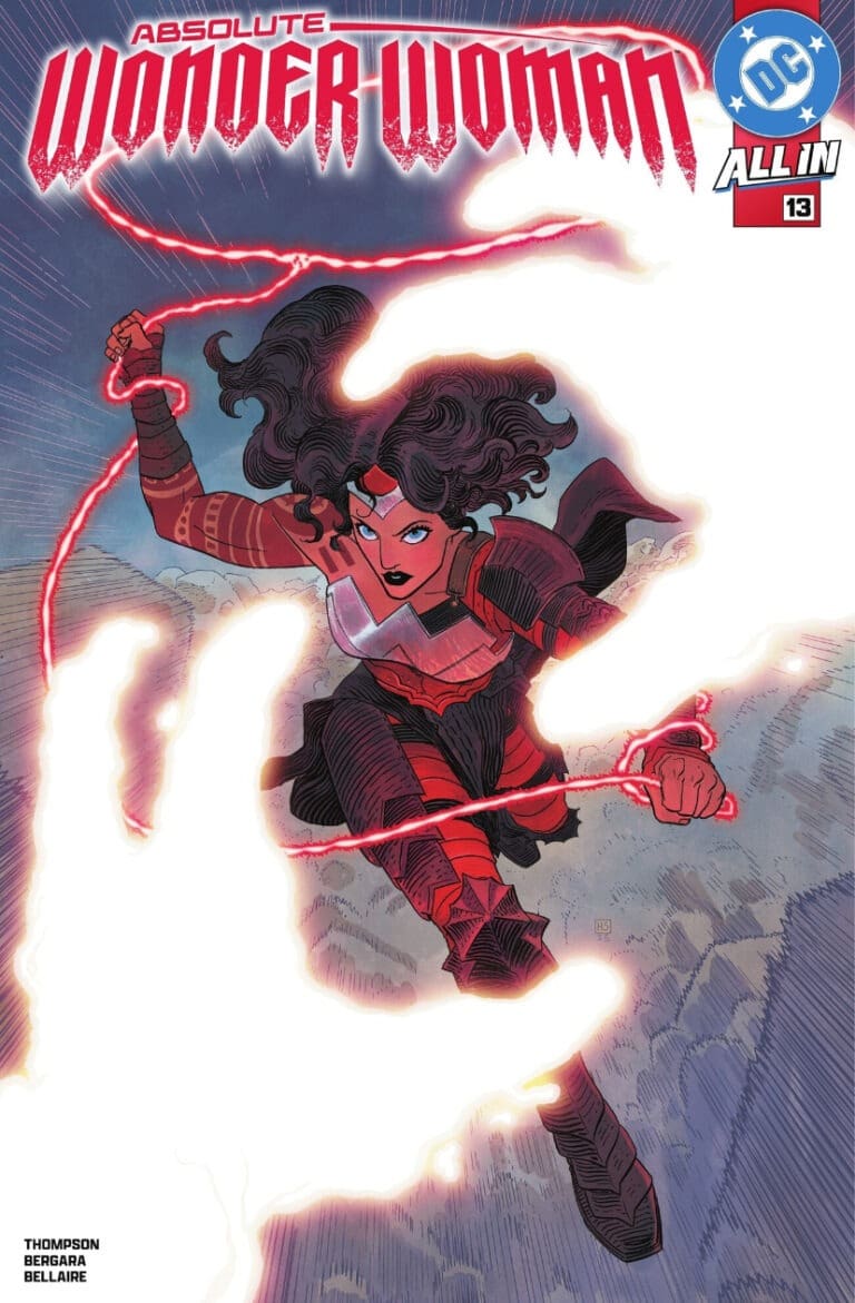 Wonder Woman on the cover of Absolute Wonder Woman #13 comic