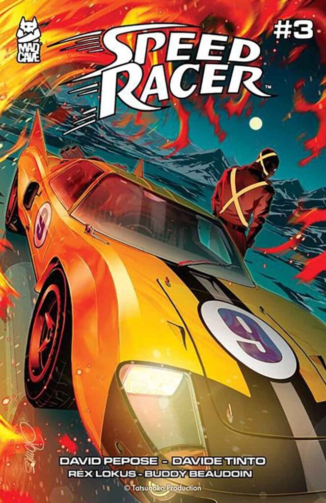 Speed Racer #3 comic cover highlighting the Mach 5