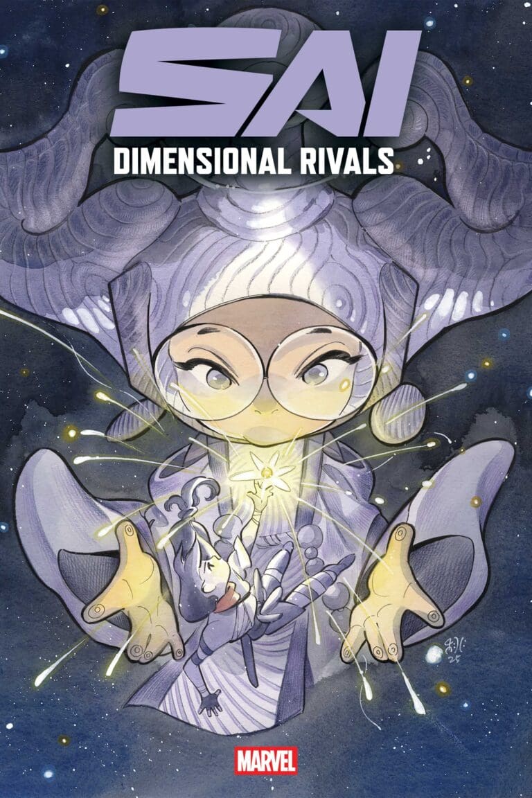 Peach Momoko teams up with all-star artists for the new series SAI: DIMENSIONAL RIVALS, where the psychic warrior searches the Multiverse for Infinity Stones.