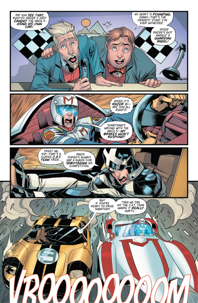 Speed Racer driving not to crash 