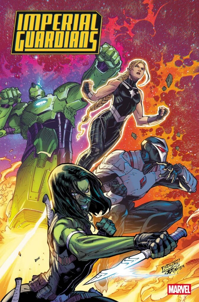 Imperial Guardians posing on a cover