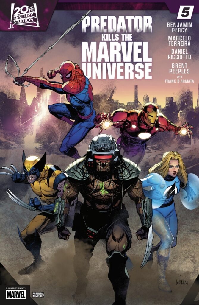 Wolverine and Marvel heroes on a cover