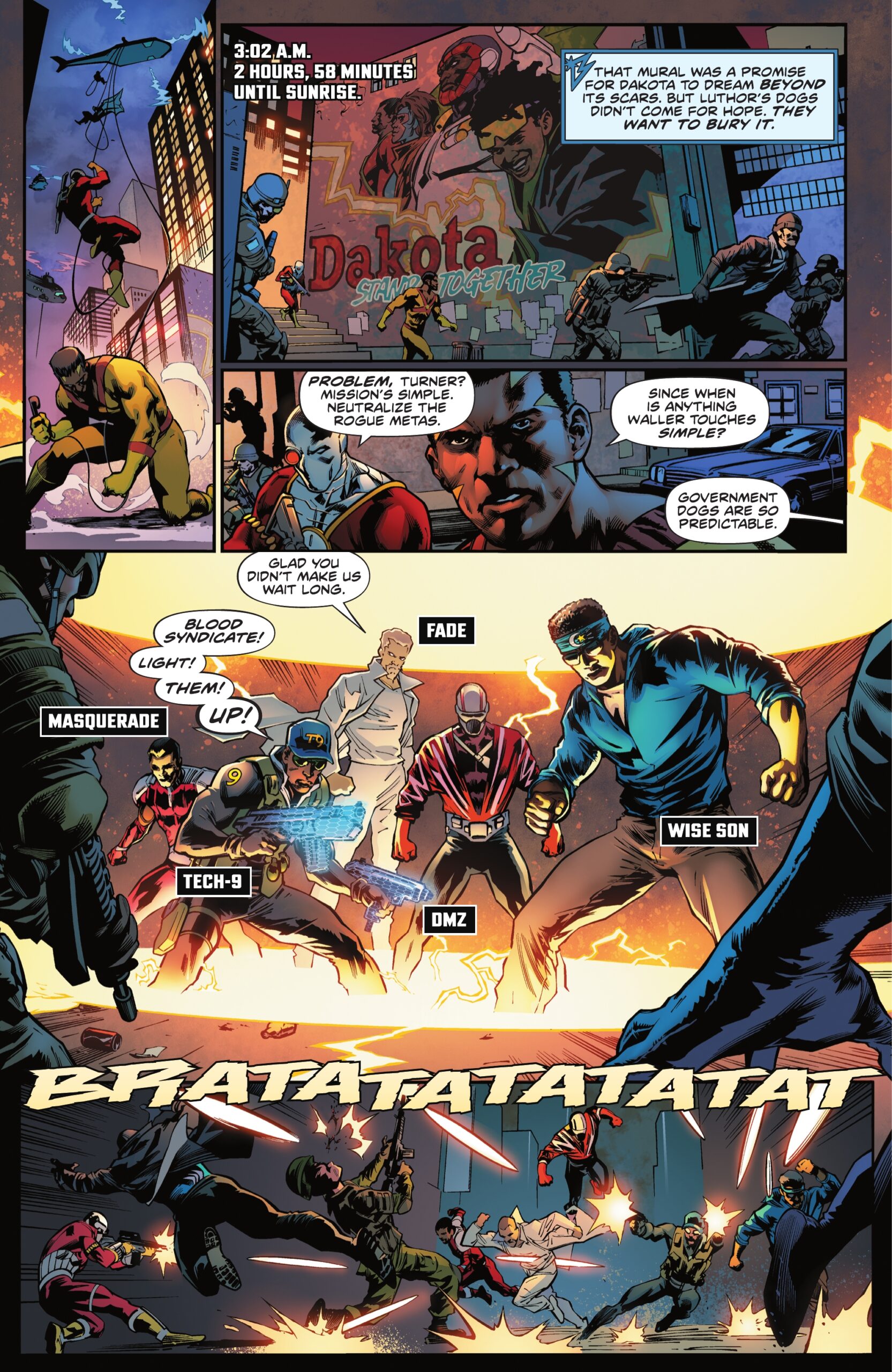 gangs fighting with powers