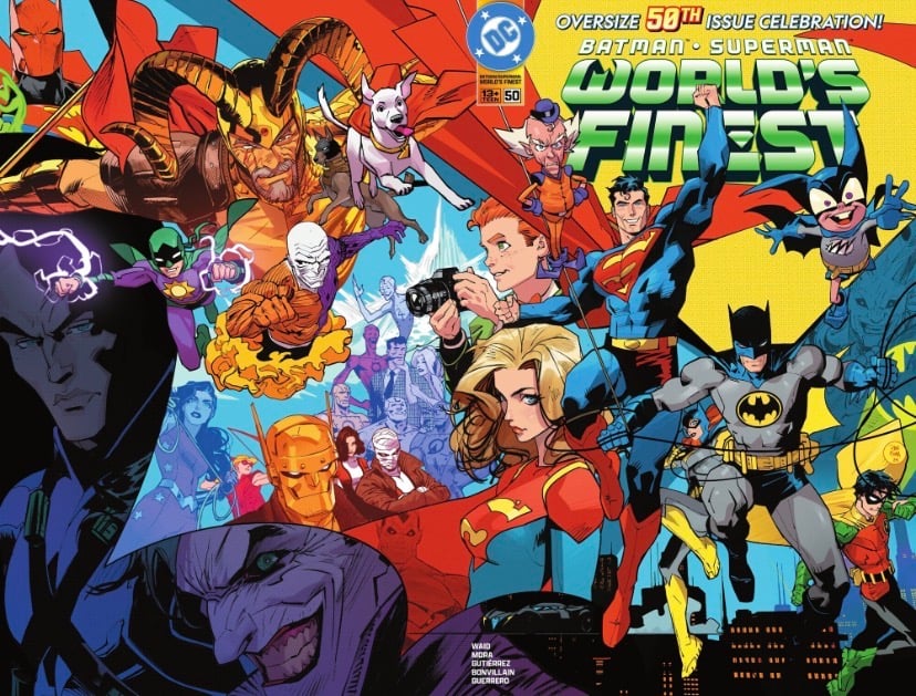 Batman and superman dan mora cover