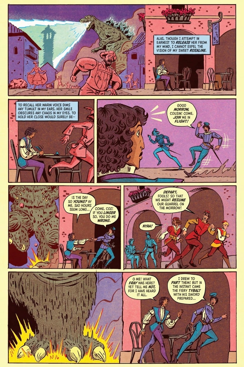 godzilla destroying a city