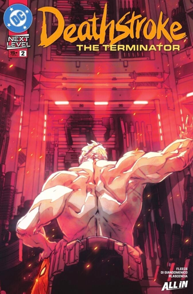 deathstroke on a cover