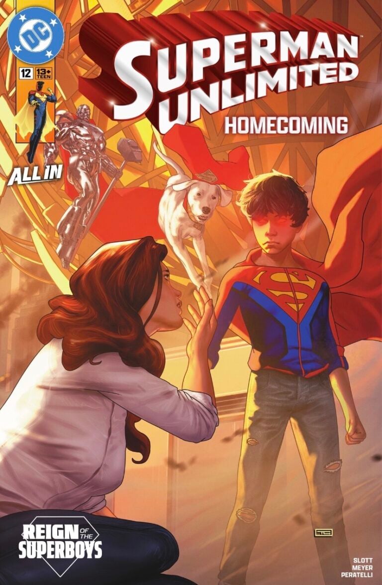 Superboy, Lois and Krypto on a cover